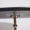 Wood Bauble Coffee Table with Stainless Steel Frame